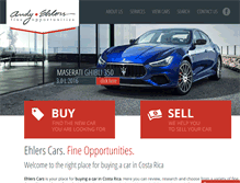 Tablet Screenshot of ehlerscars.com